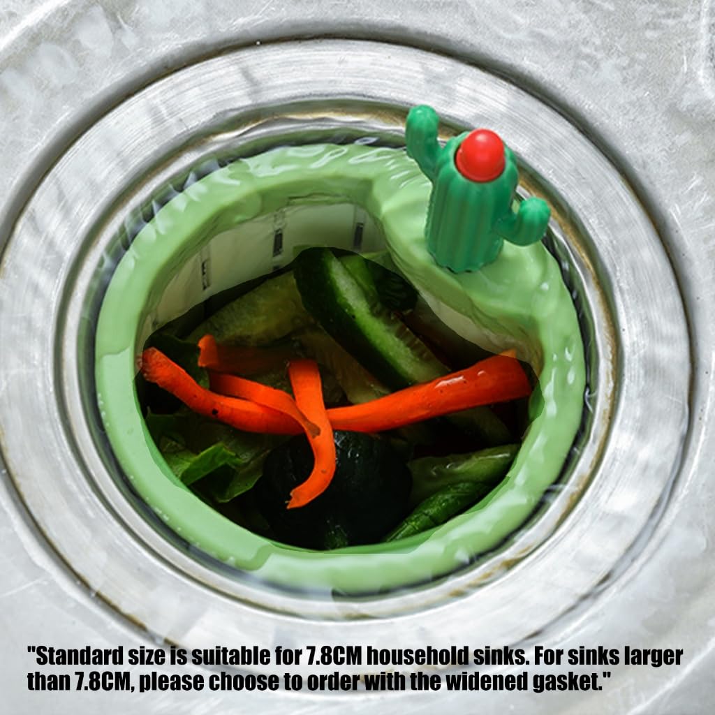 2PCS Cactus Kitchen Sink Drain Strainer Basket