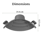 Silicone Pasta Strainer Clip-On for Pots and Pans