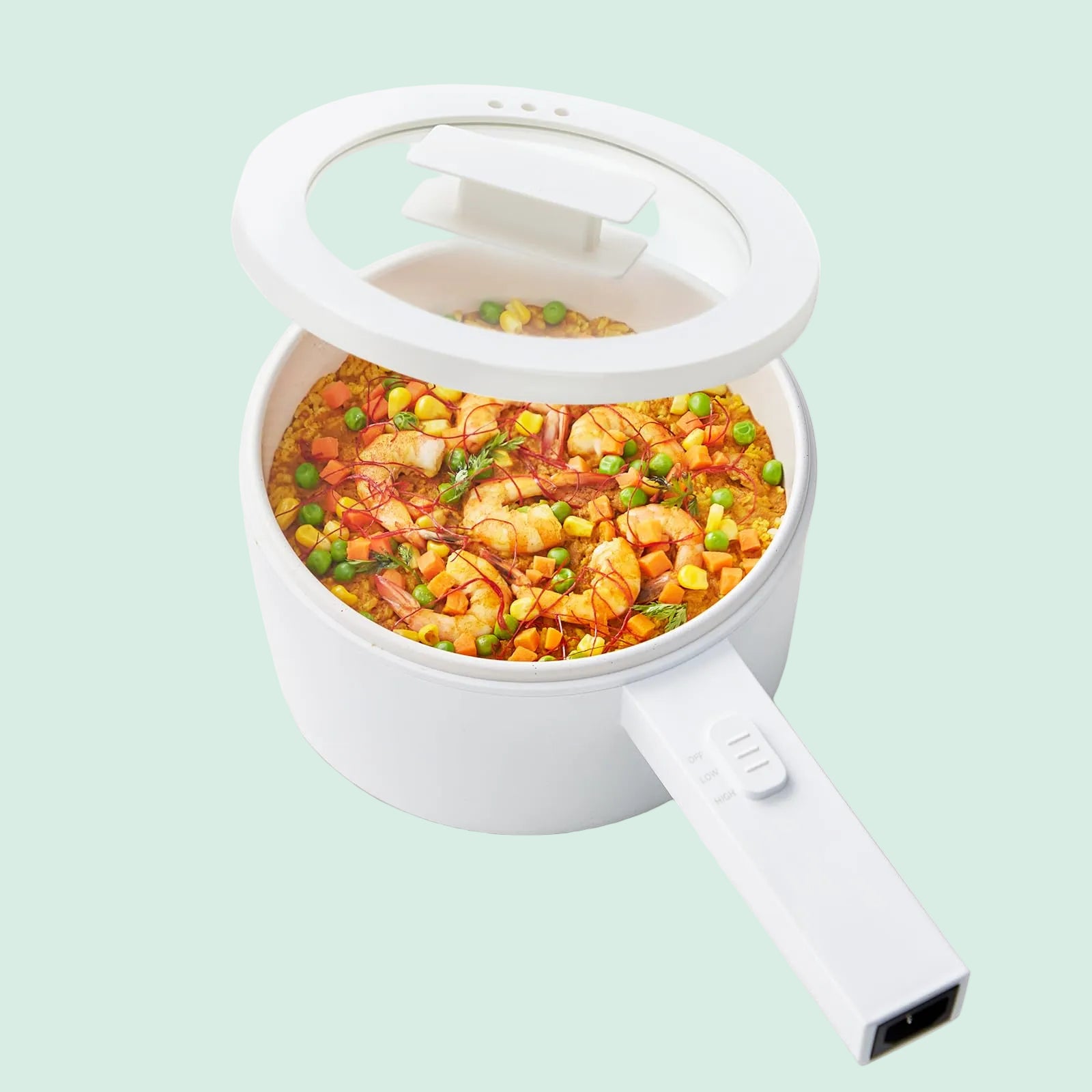 1.5L Mini Hot Pot, Ceramic Glaze Non-stick Portable Pot