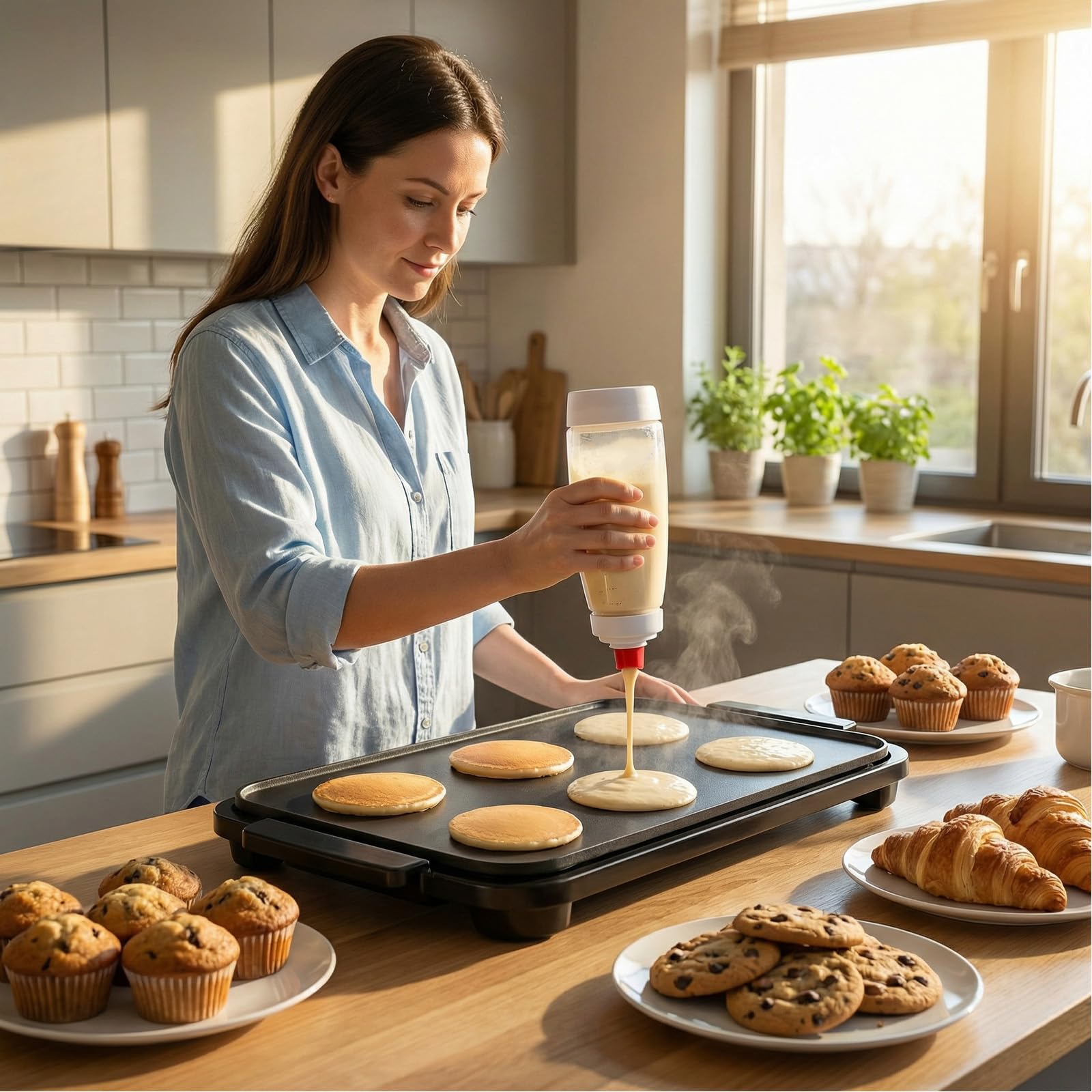 Pancake Batter Dispenser Mixer Bottle