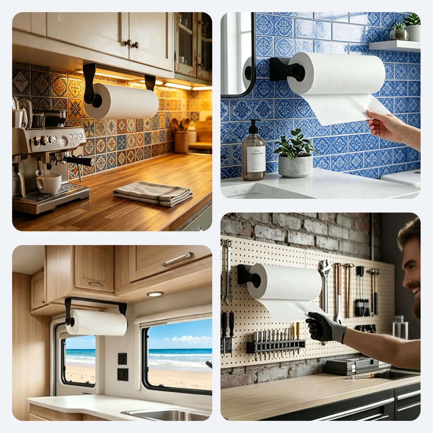 Under Cabinet Paper Towel Holder Stainless Steel