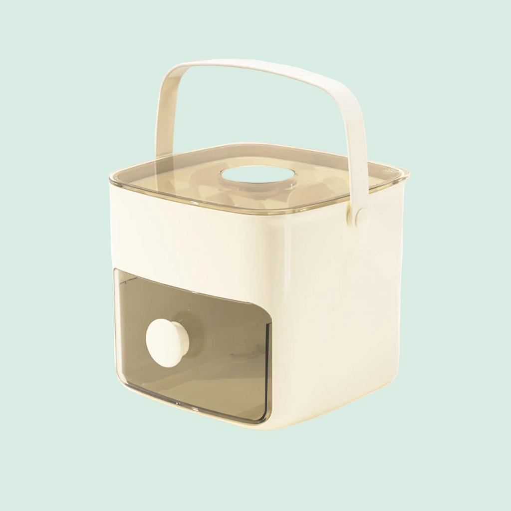 Grid Ice Cube Tray with Lid & Bin