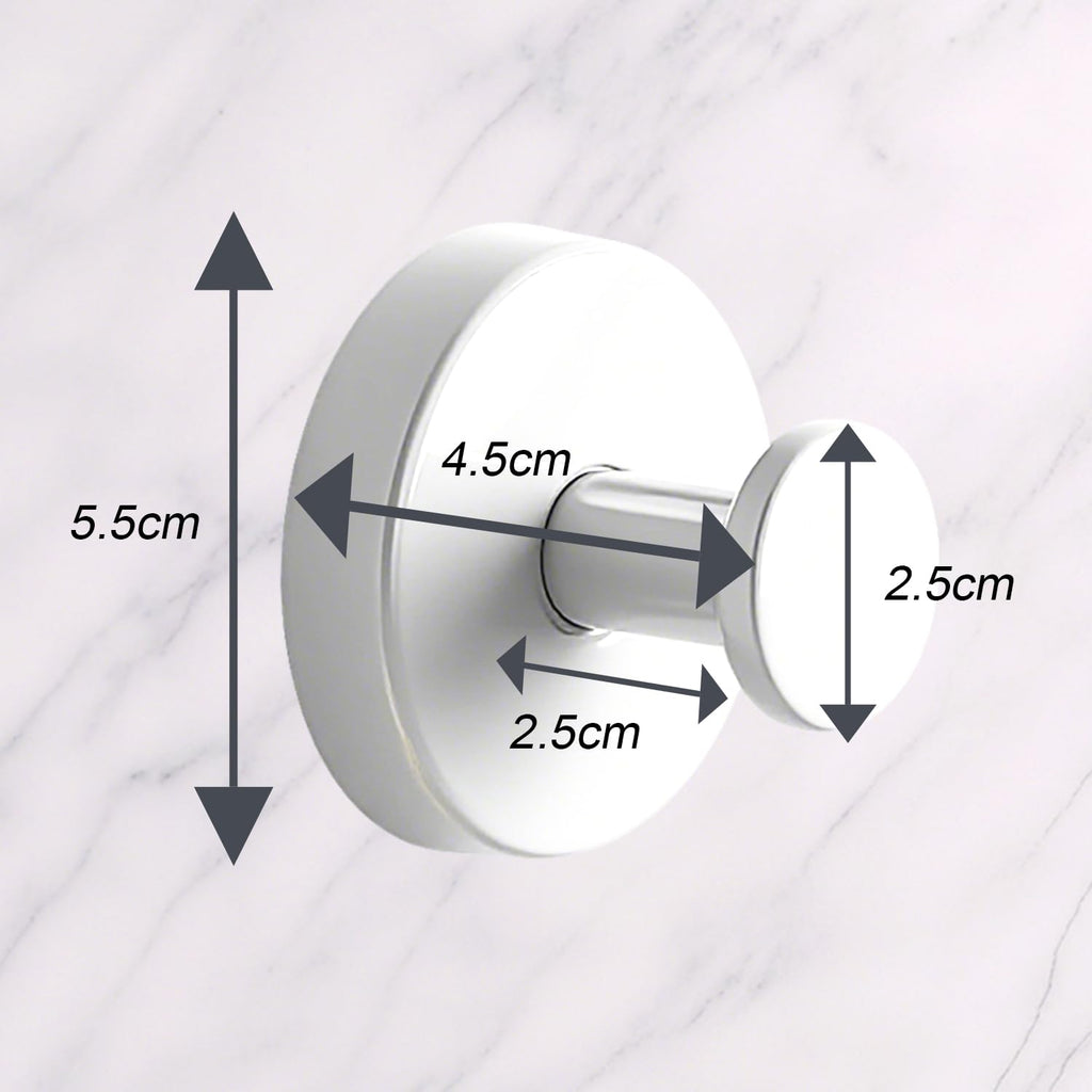 4PCS Suction Cup Shower Hooks Stainless Steel