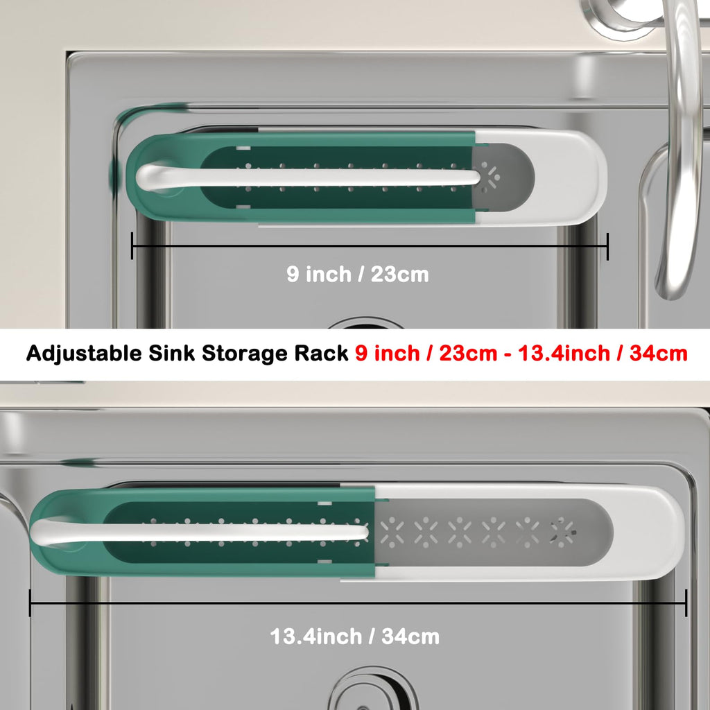Adjustable Telescopic Sink Caddy Sponge Holder