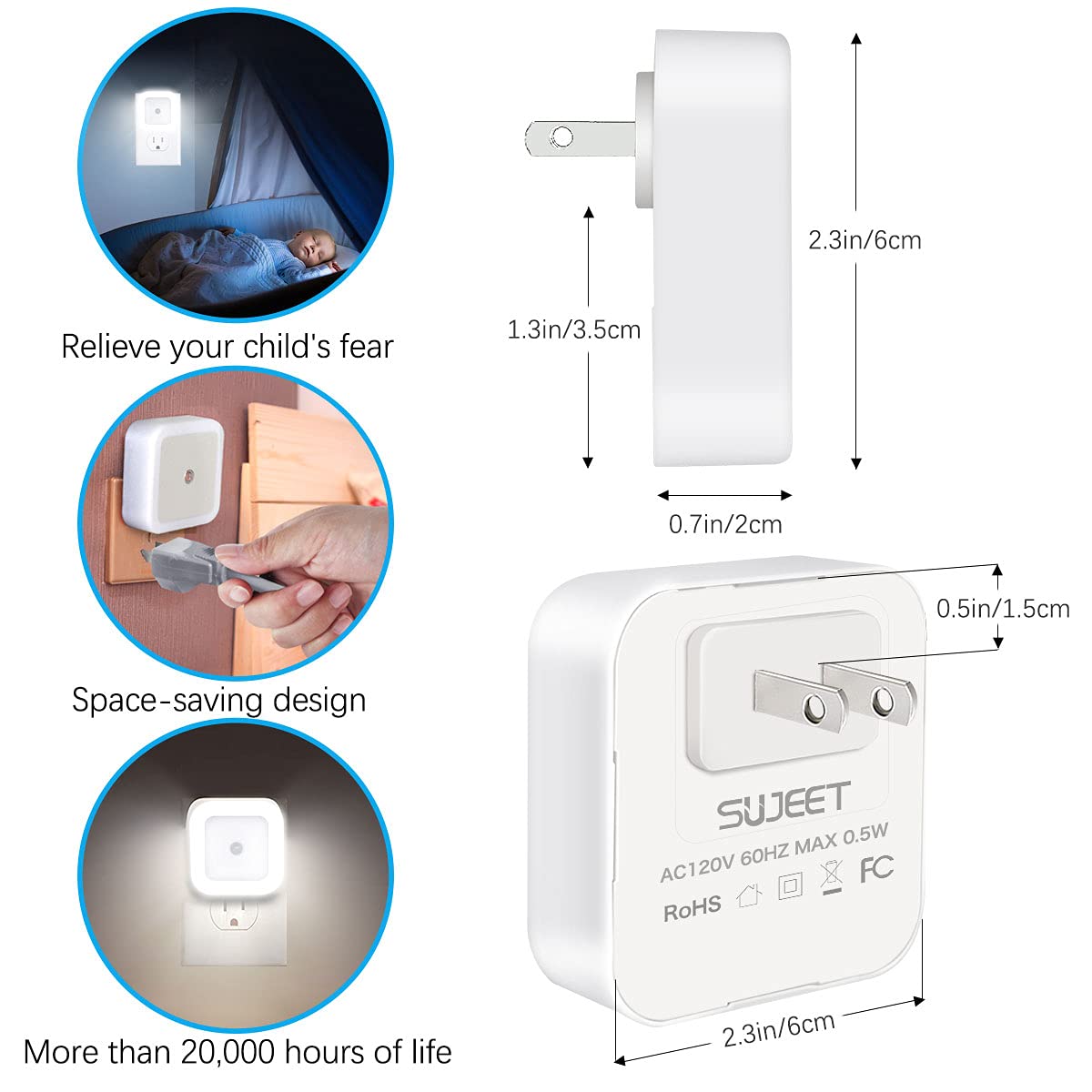 Night Light, Night Lights Plug into Wall 8 Pack