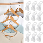 Space-Saving Clothes Hanger Connector Hooks