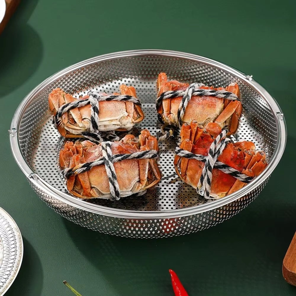 Stainless Steel Steamer Basket with Handle