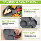 4-Cup Nonstick Egg Frying Pan