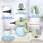 Handheld Pressurized Steam Cleaner with 12 pcs Accessories