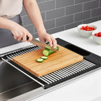 Roll Up Dish Drying Rack Over Sink