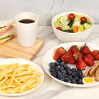 24PCS Unbreakable Dinnerware Set for 6, Plates & Bowls
