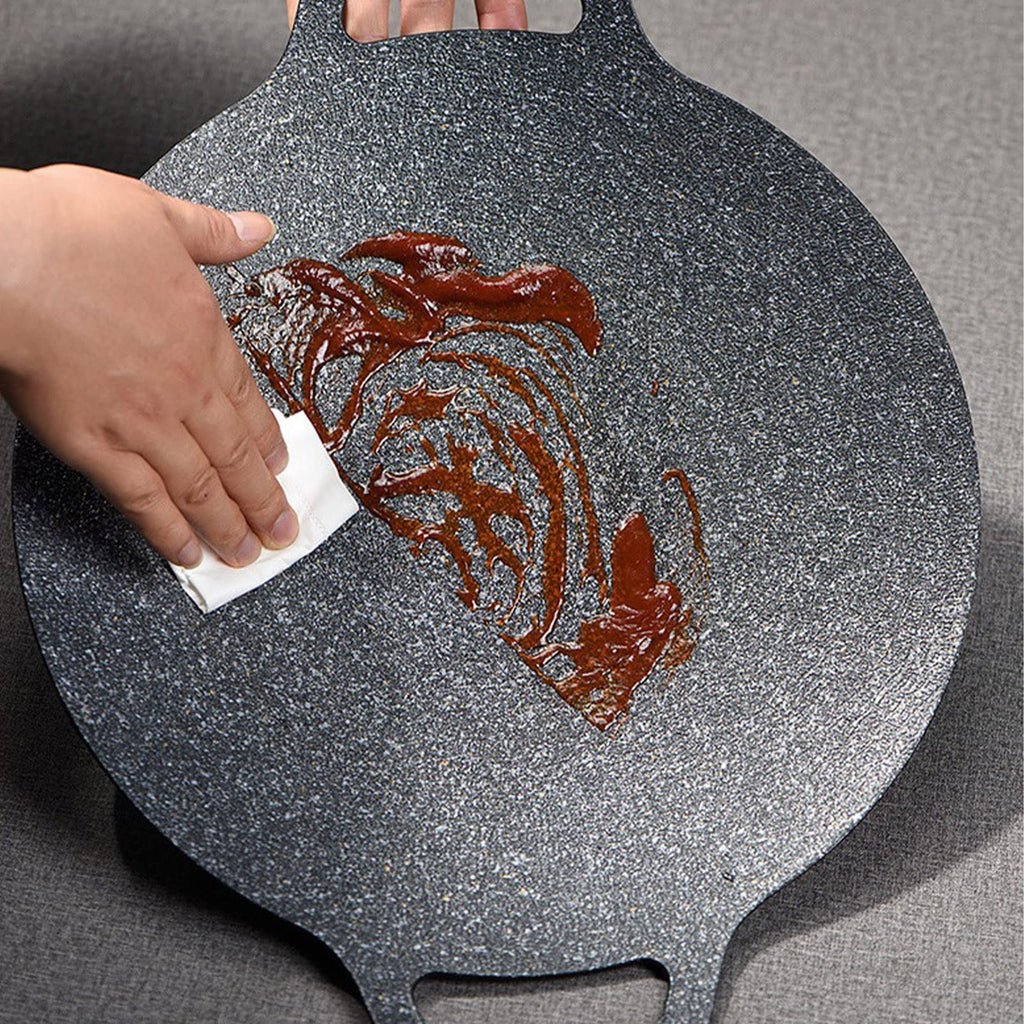 BBQ Grill Pan Non-Stick Round Griddle
