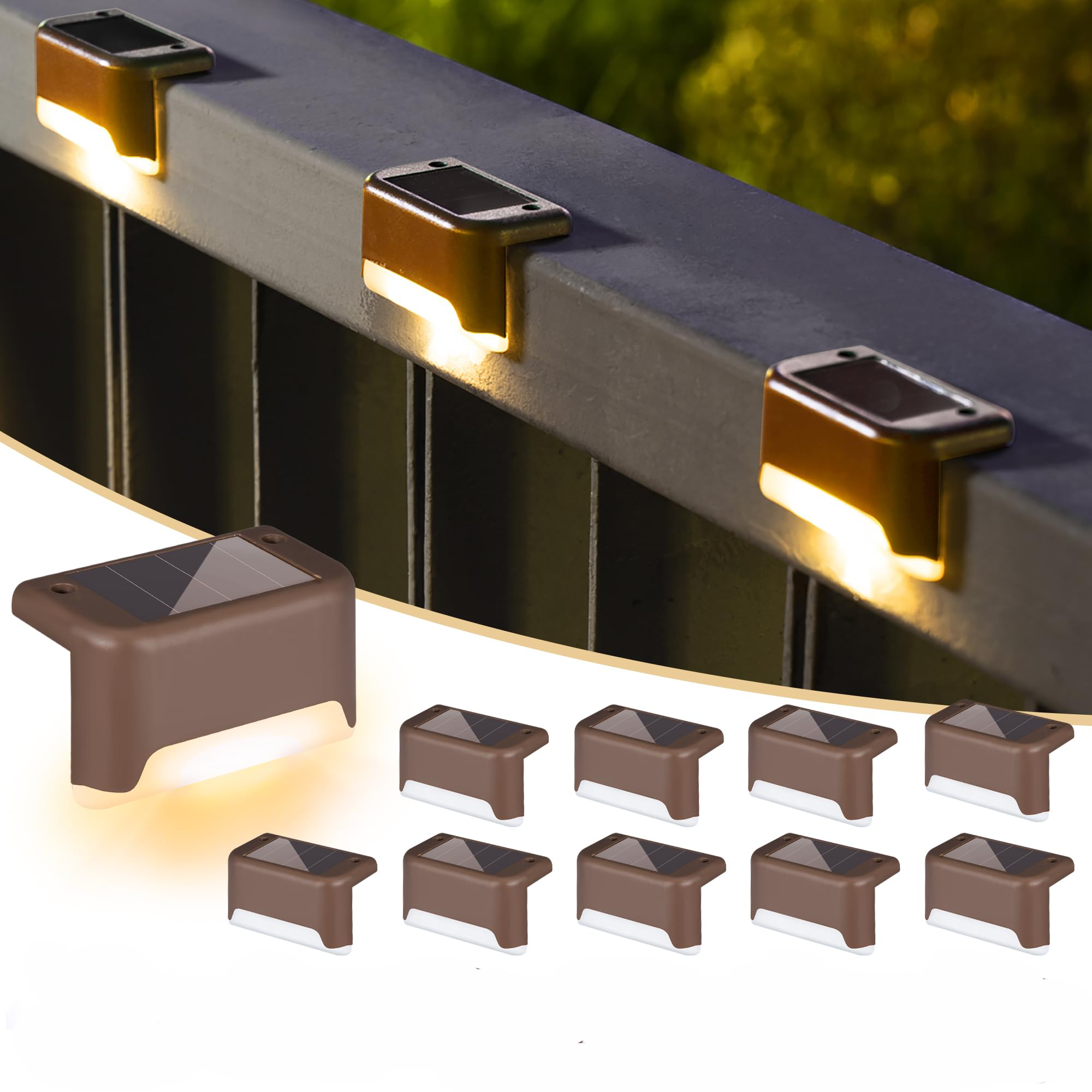 LED Solar Stair Light Waterproof Outdoor