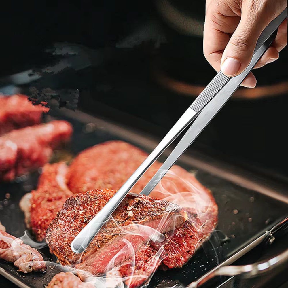 Stainless Steel Kitchen Cooking Tweezers (2pcs)