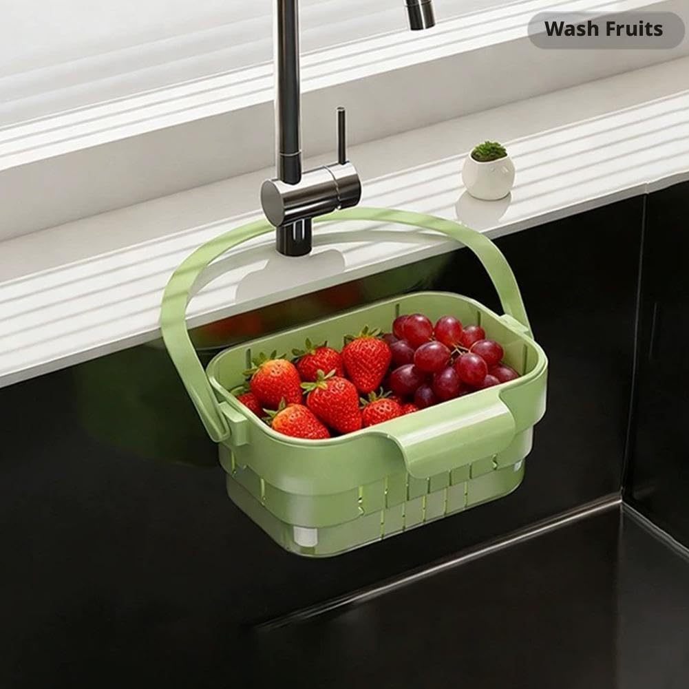Upgrade Foldable Hanging Sink Drain Basket