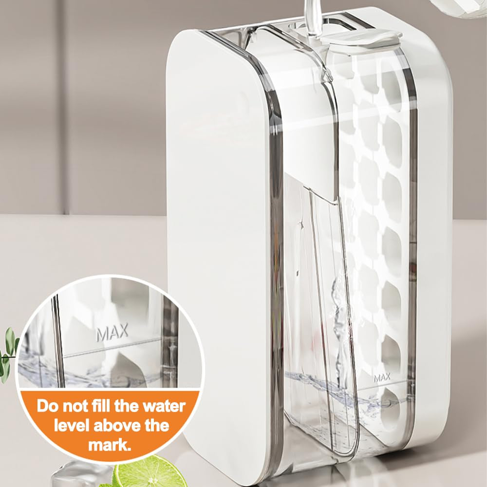 Grid Ice Cube Tray with Lid & Bin