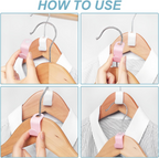 Space-Saving Clothes Hanger Connector Hooks