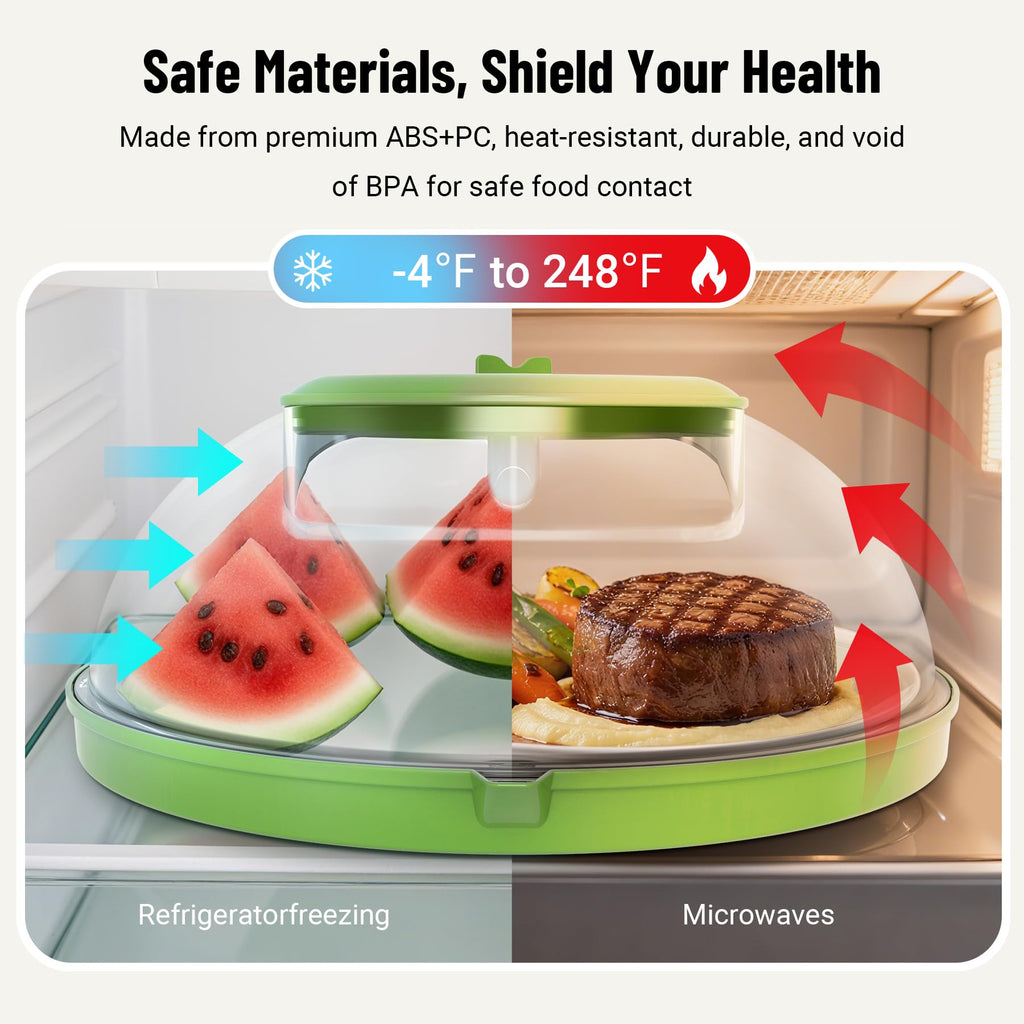 Microwave Splatter Cover with Water Steamer