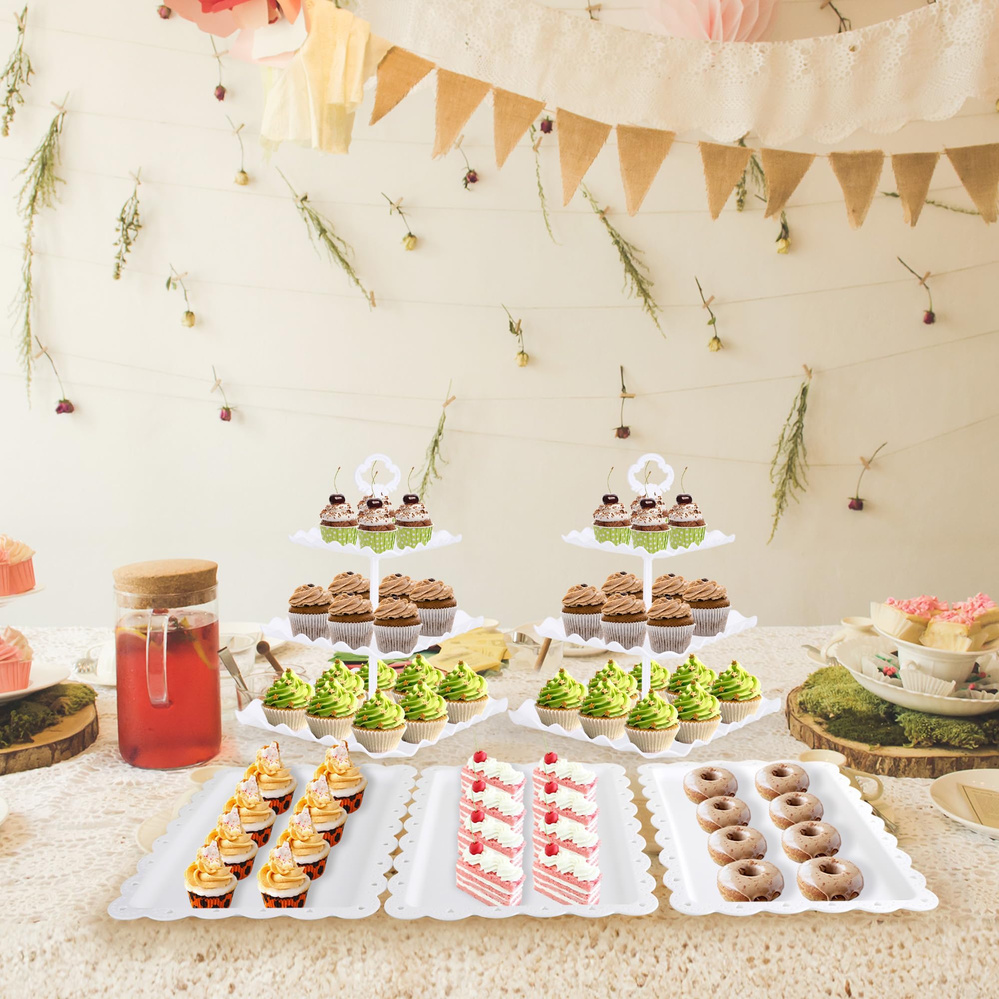 6PCS Dessert Table Display & Cupcake Stand Set