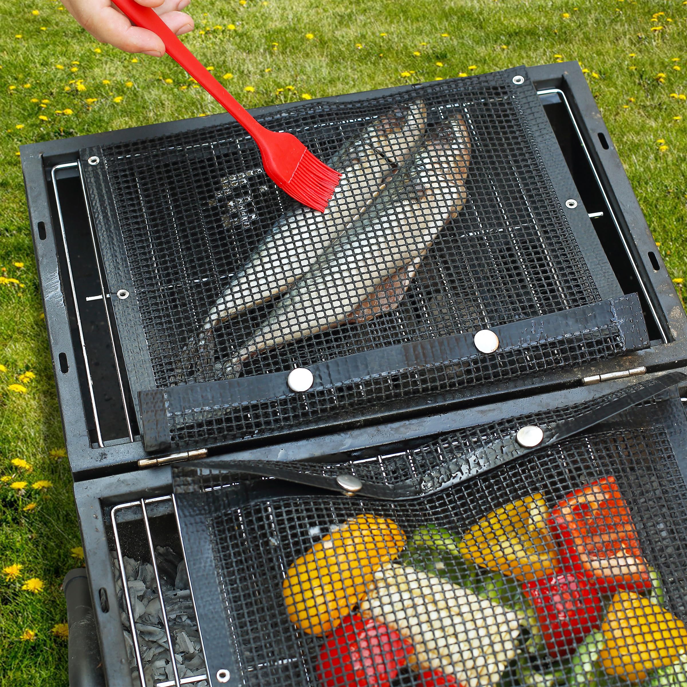 Reusable Non-Stick BBQ Mesh Grilling Bags