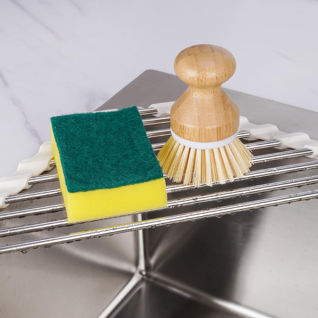 Triangle Roll-Up Dish Drying Rack