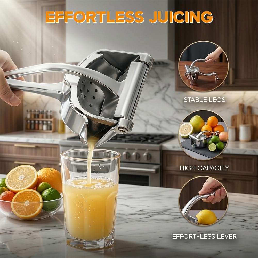 Manual Citrus Juicer Heavy Duty Hand Press