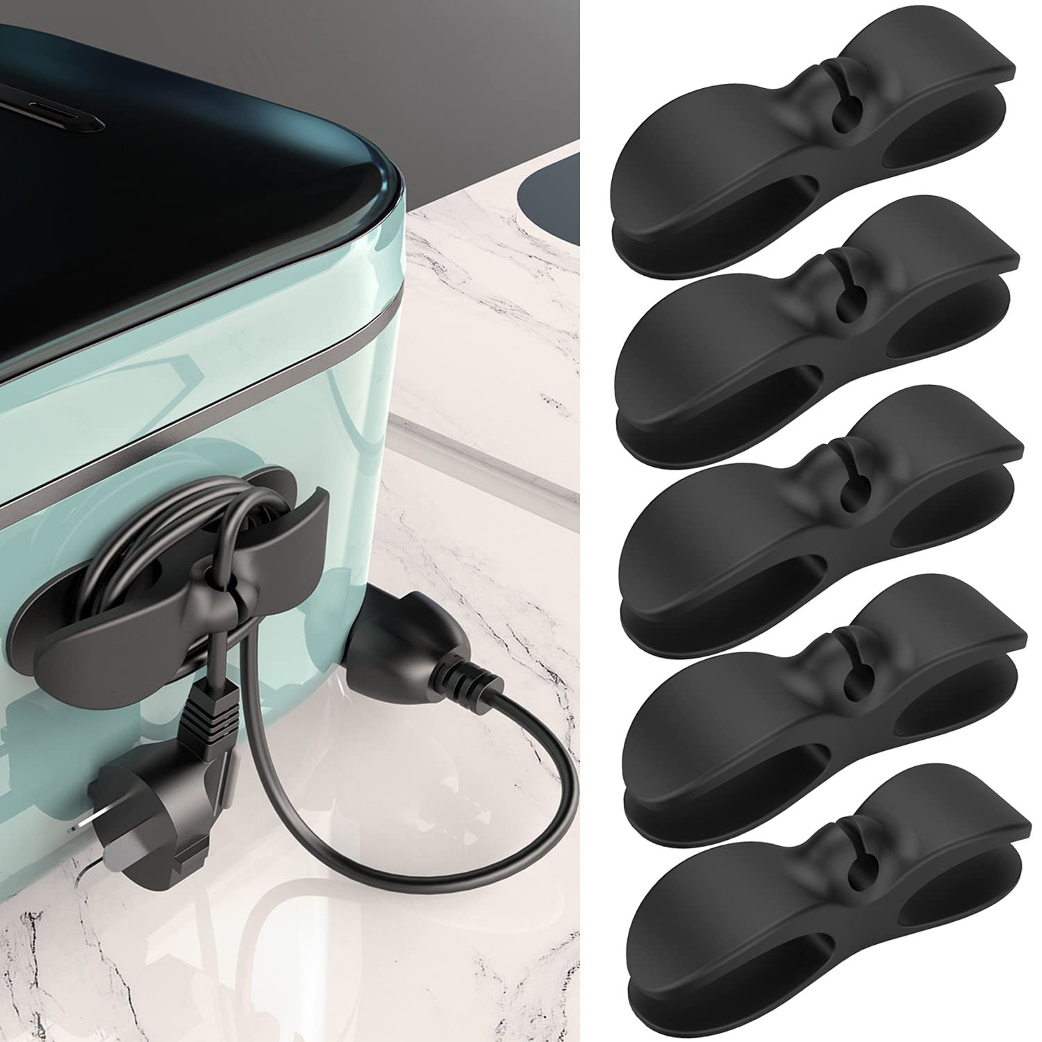10PCS Kitchen Appliance Cord Organizer