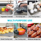 Stainless Steel Roll-Up Dish Drying Rack