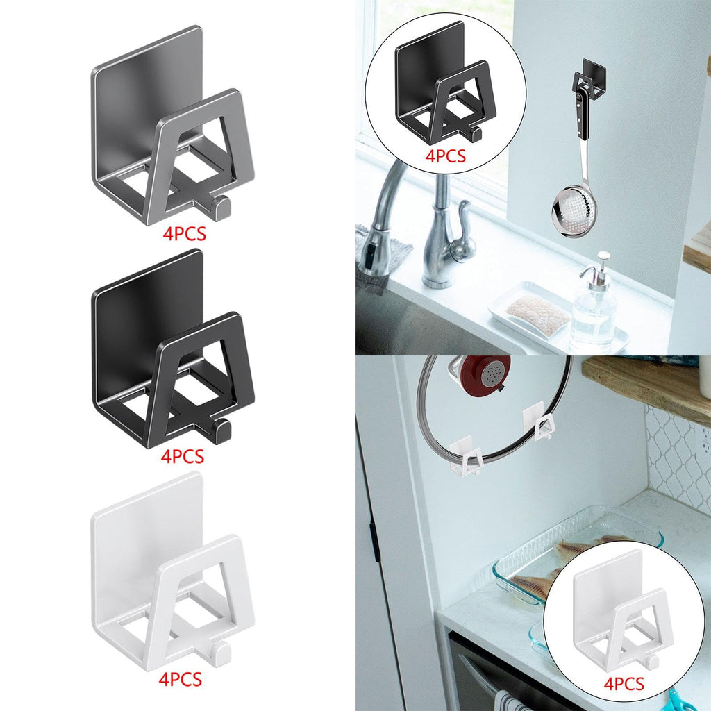 Adhesive Sink Caddy Sponge Holder & Drain Rack (4PCS)