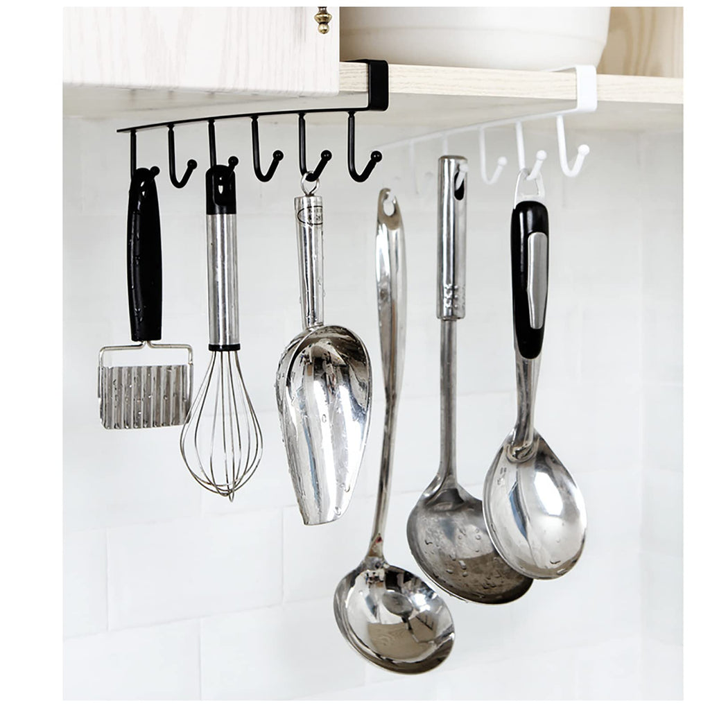 Multi-Purpose 6-Hook Under Shelf Organizer