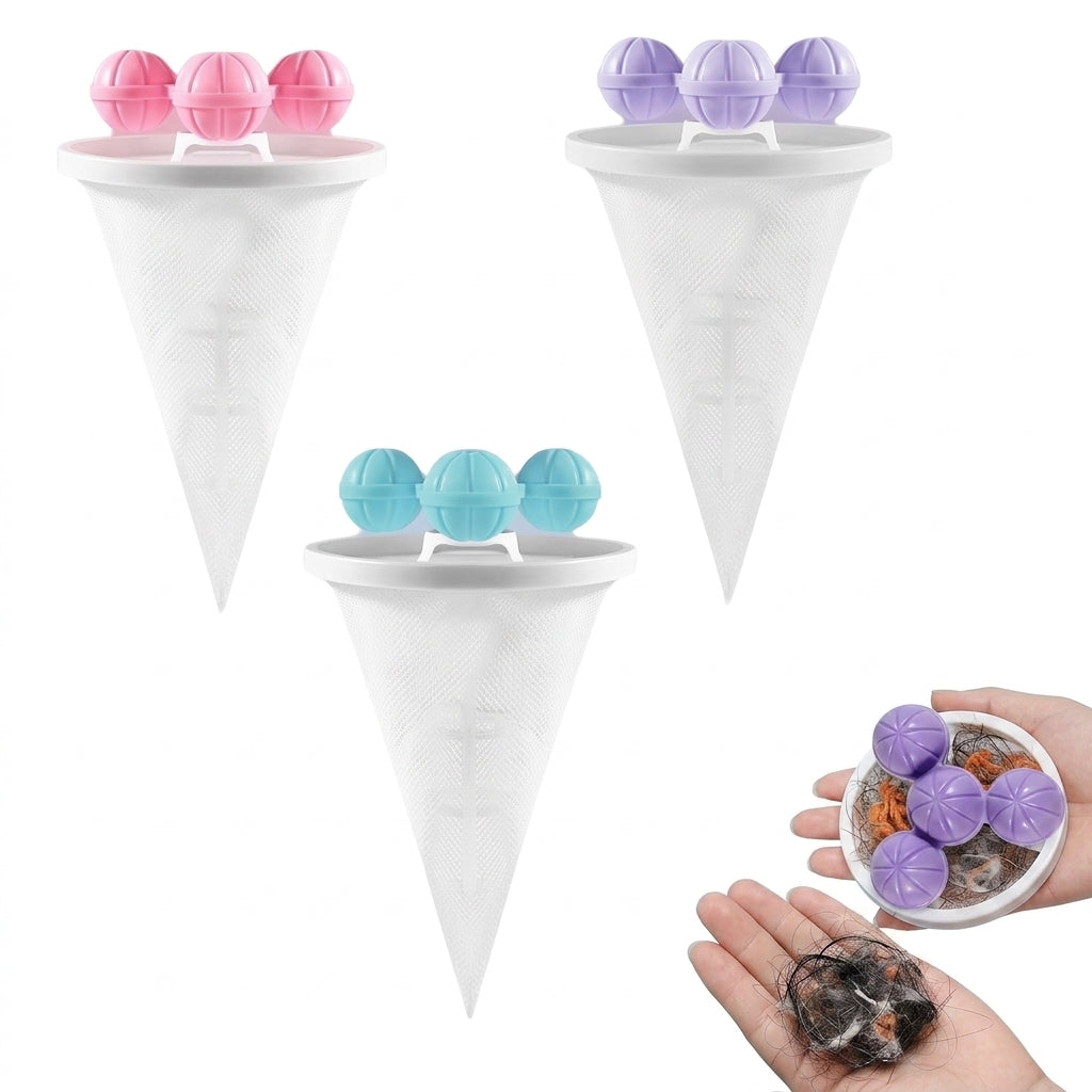 Reusable Washing Machine Lint Filter Bag (3pcs)