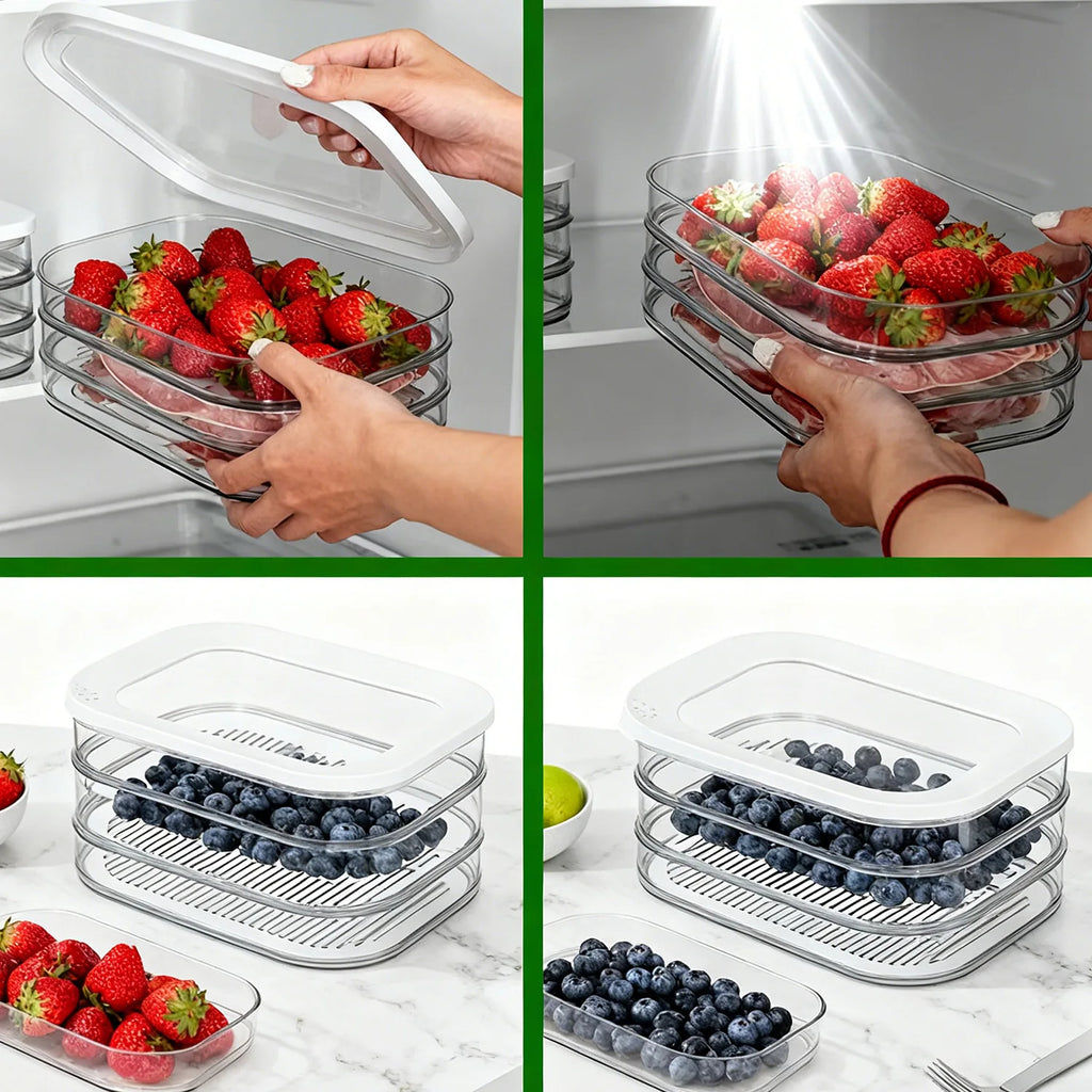 Organizer Box Home Kitchen Fridge Containers