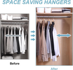 Space-Saving Clothes Hanger Connector Hooks