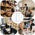 4-Tier Acrylic Bakery Display Case Bread Storage Box