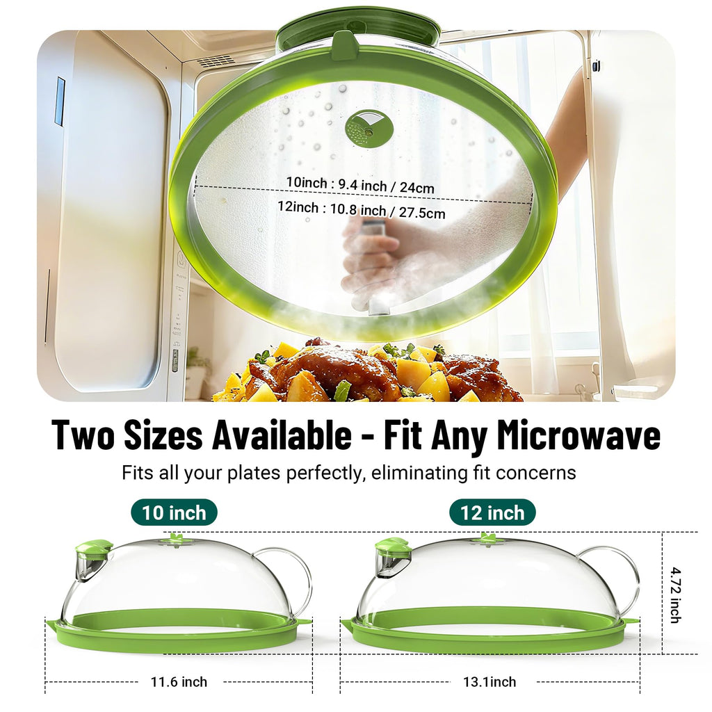 Microwave Splatter Cover with Water Steamer