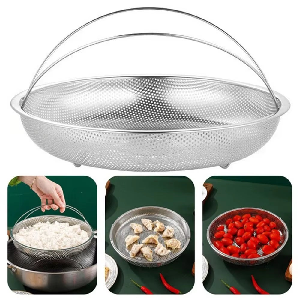 Stainless Steel Steamer Basket with Handle