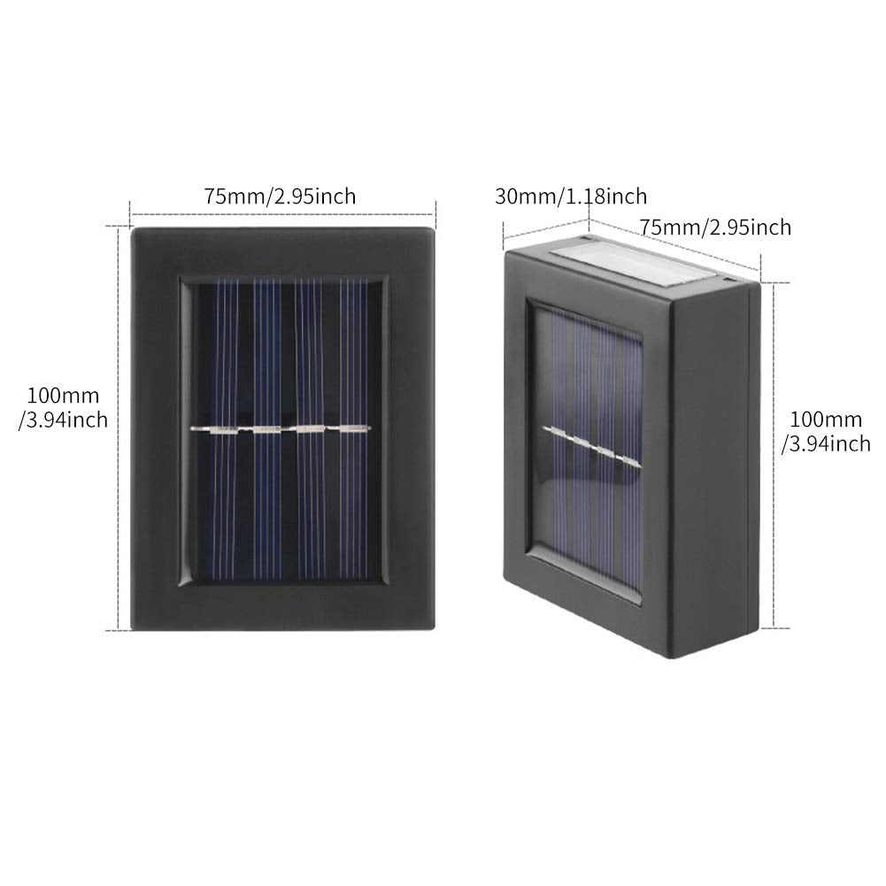 Waterproof Solar Powered Outdoor Patio Wall Decor Light (2PCS)