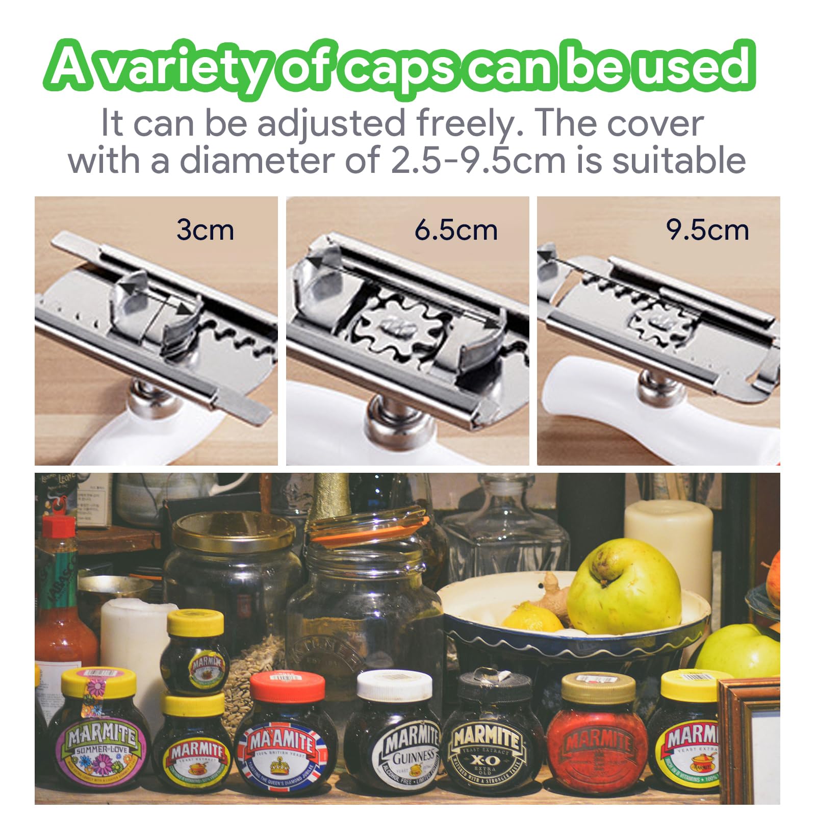 2PCS Jar & Bottle Opener for Weak Hands