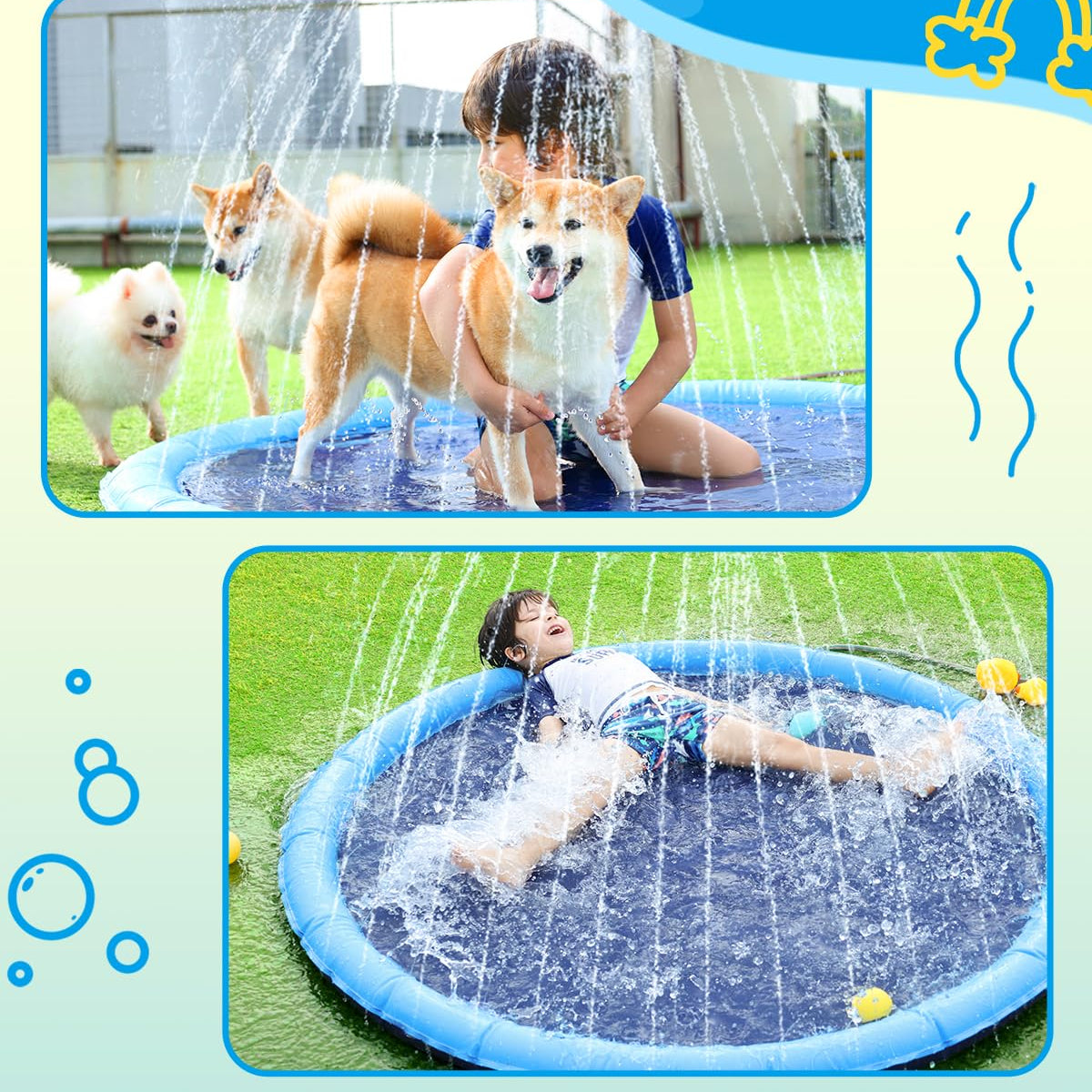 Refreshing Dog Sprinkler Pad