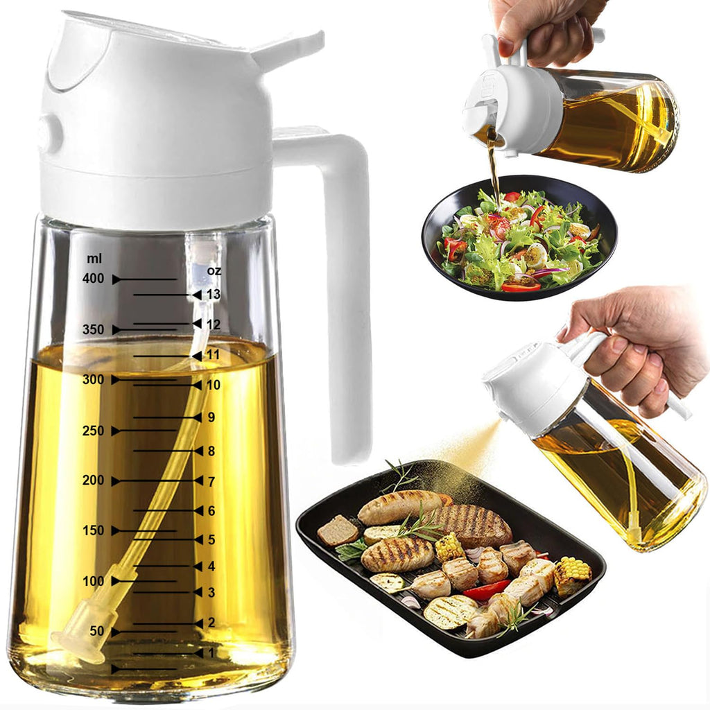 2 in 1 Olive Oil Dispenser Bottle for Kitchen Gadgets