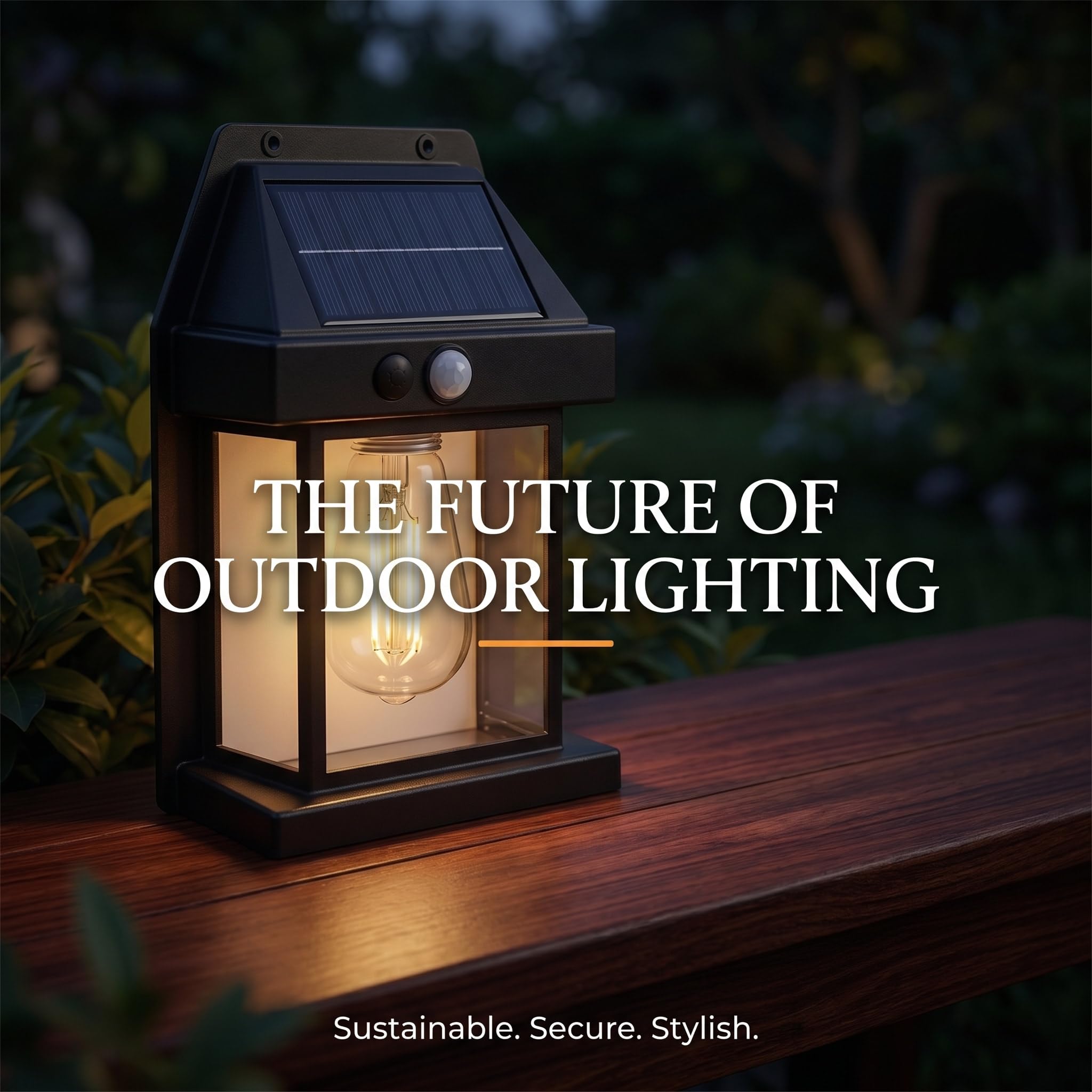 New Outdoor Solar Wall Lamp