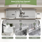 Faucet Mat for Kitchen Sink, Silicone Sink Splash Guard