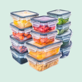 12PCS BPA-Free Food Storage Containers Set