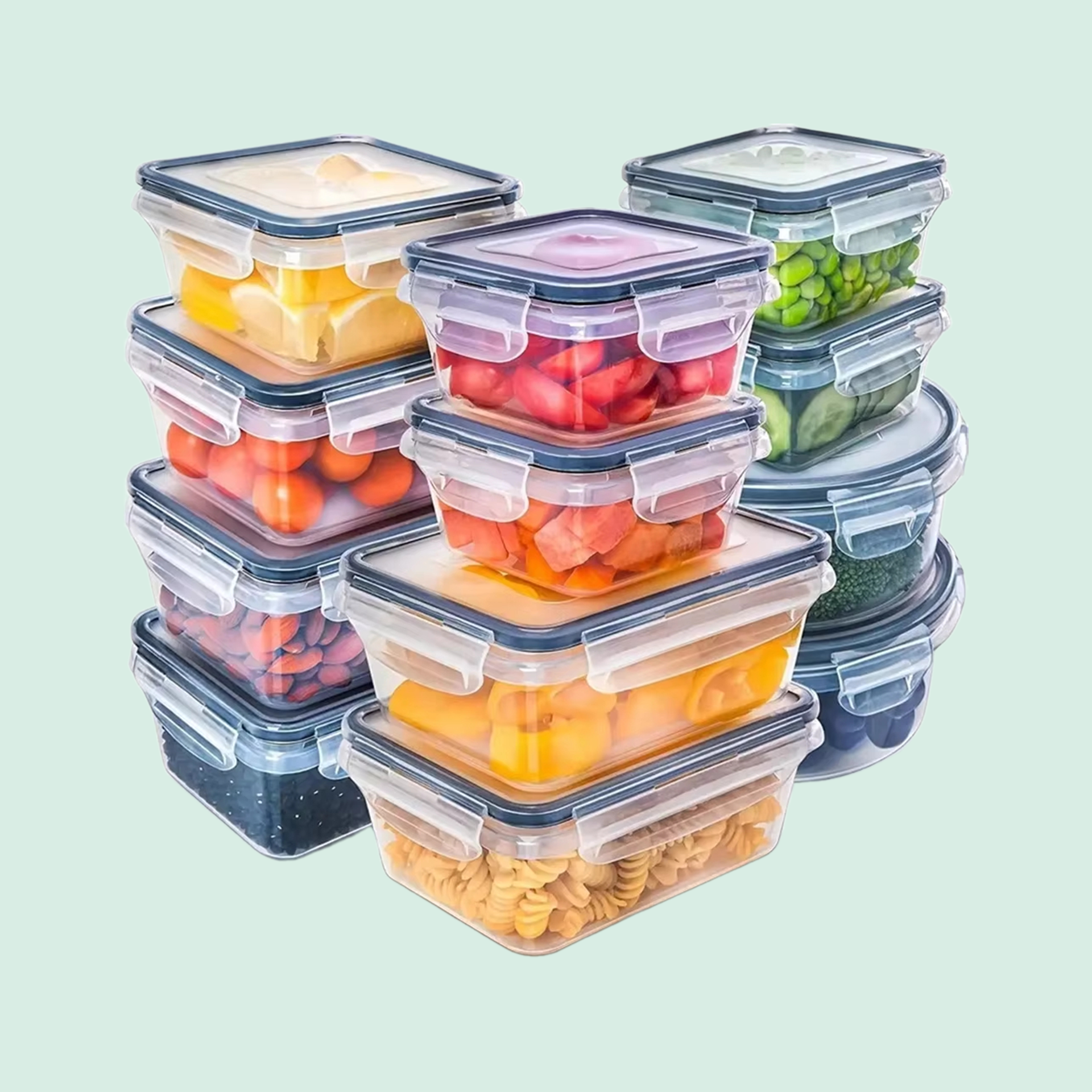 12PCS BPA-Free Food Storage Containers Set