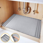 Under Sink Waterproof Silicone Mat with Drain Hole