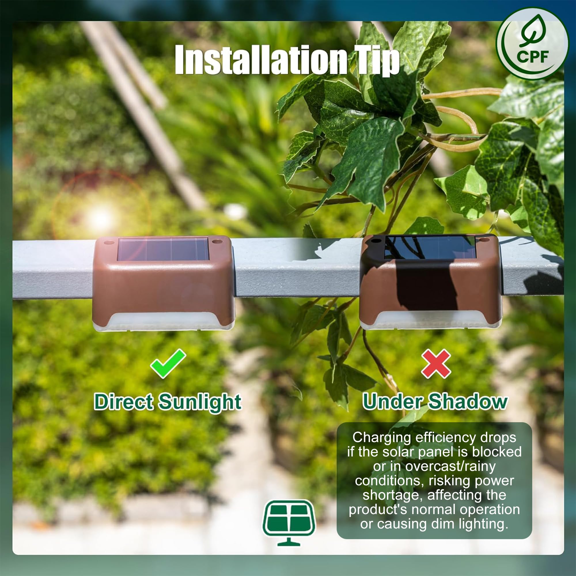 LED Solar Stair Light Waterproof Outdoor