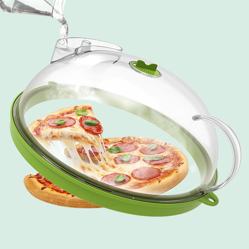 Microwave Splatter Cover with Water Steamer