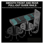 Wall Mounted Kitchen Rotary Utensil Hook Rack