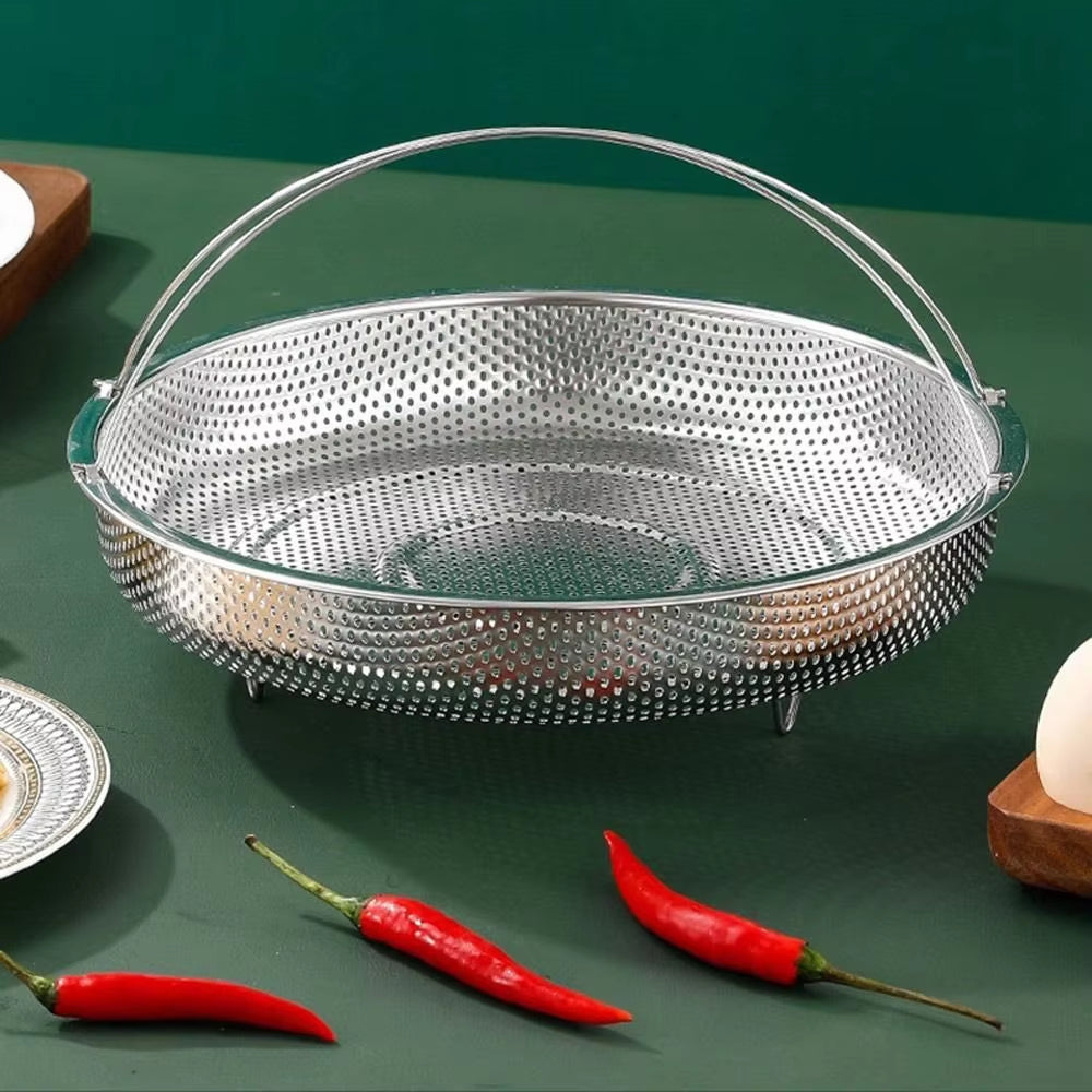 Stainless Steel Steamer Basket with Handle