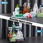 Under Sink Sliding Drawer Organizer with Pull-Out Shelves